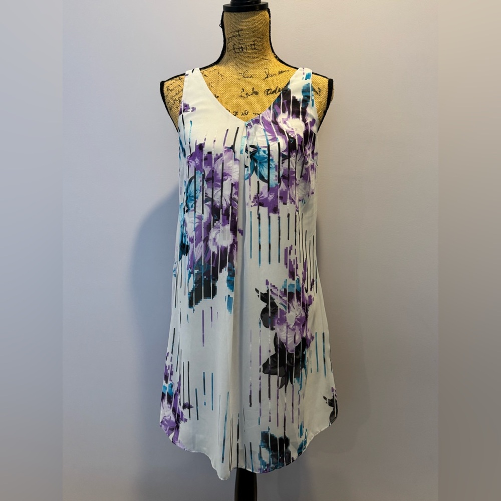 White House Black Market Floral Sleeveless Dress NWT